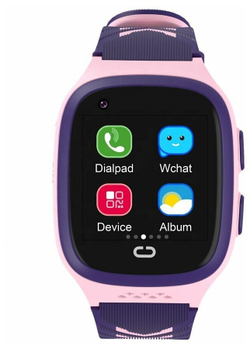 Детские умные смарт-часы Smart Baby Watch LT31 4G с поддержкой Wi-Fi и GPS, HD камера, SIM card(Фиолетово/Розовый)