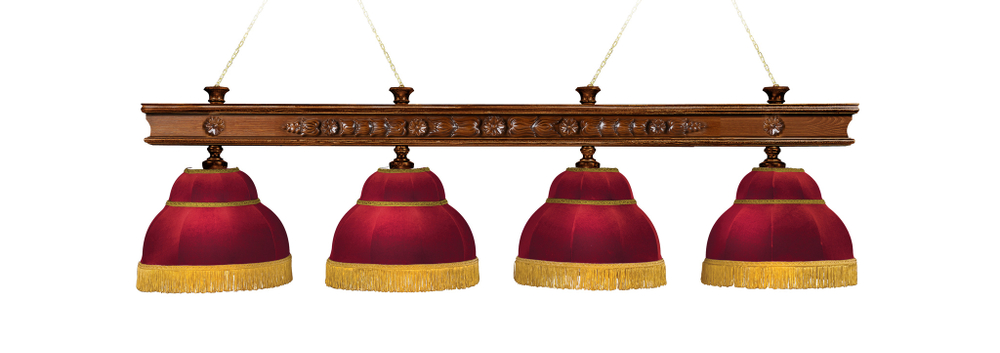 Лампа Ампир 4 плафона - ясень