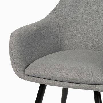 Стул Sebastian серая ткань 