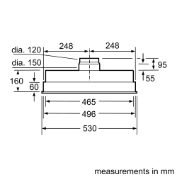 Встраиваемая вытяжка Siemens LB55565