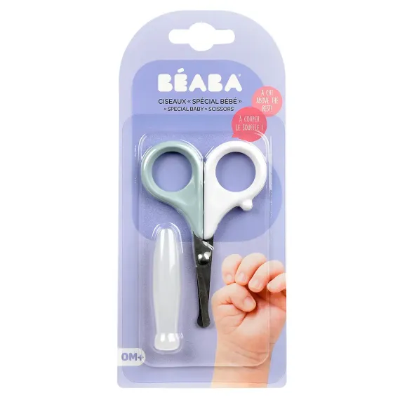 Детские маникюрные ножницы Beaba Nail Scissors Green Blue