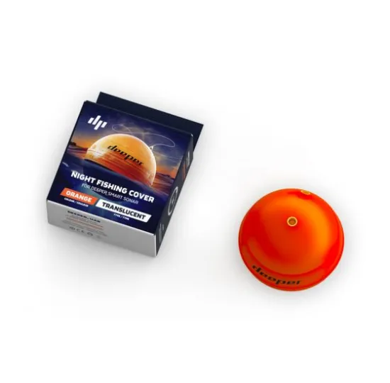 Крышка для эхолотов Deeper Мод. NIGHT COVER ORANGE (для рыбалки ночью или сумерках)