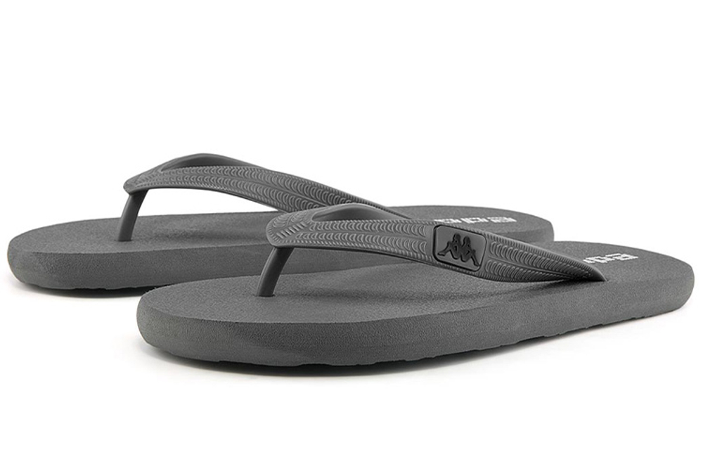 Kappa Flip Flops Unisex Dark Gray