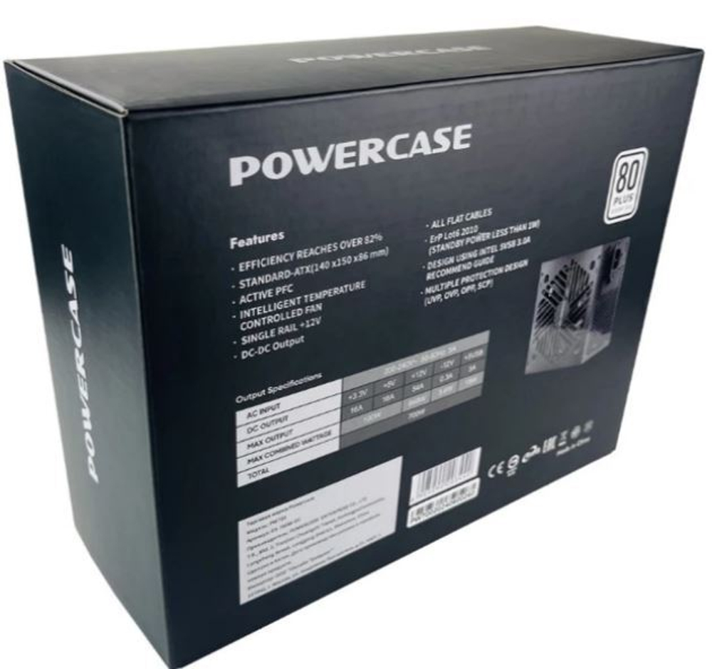 Блок питания ATX Powercase PW700