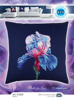 Коллекция:	Подушки¶Название по-английски:	Proud iris¶Название по-русски:	Гордый ирис¶Размер кадра, с