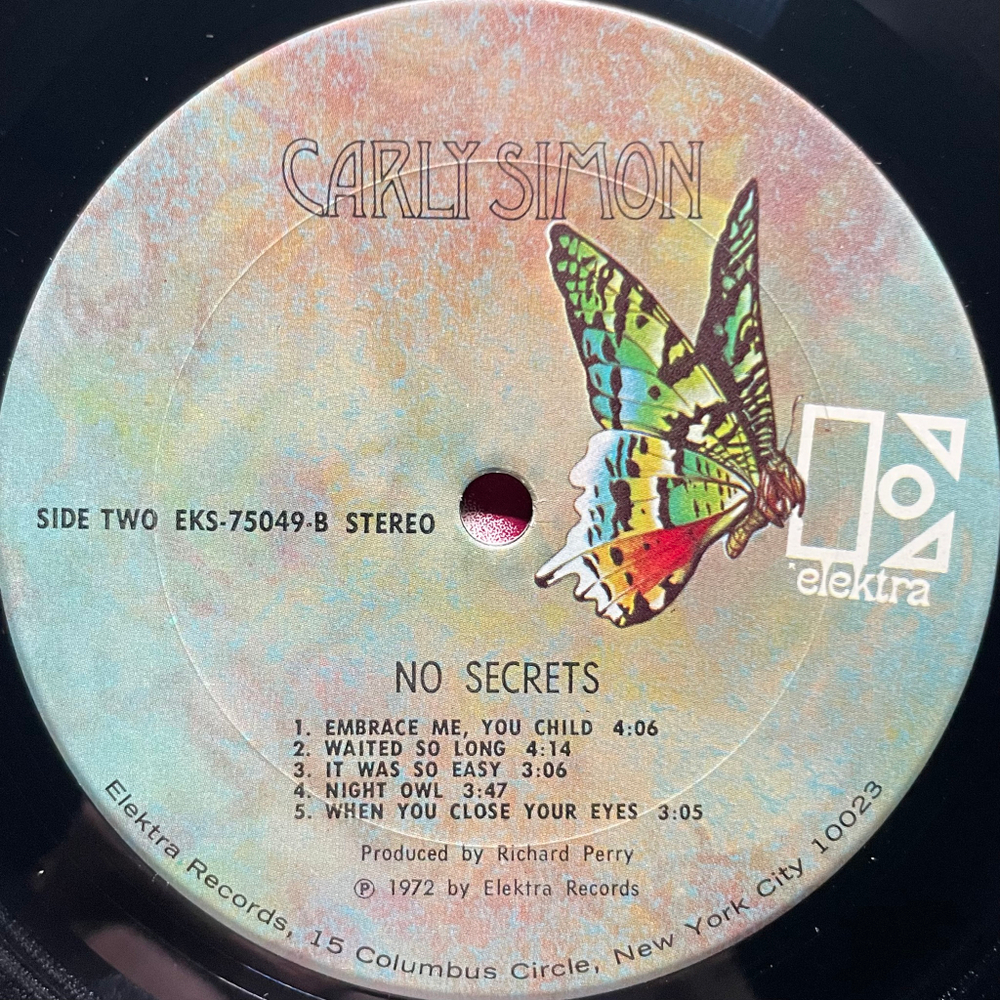 Carly Simon ‎– No Secrets (США 1972г.)