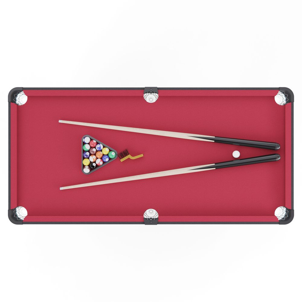 Игровой стол - бильярд DFC 54&amp;quot; 135 x 65 см, красный