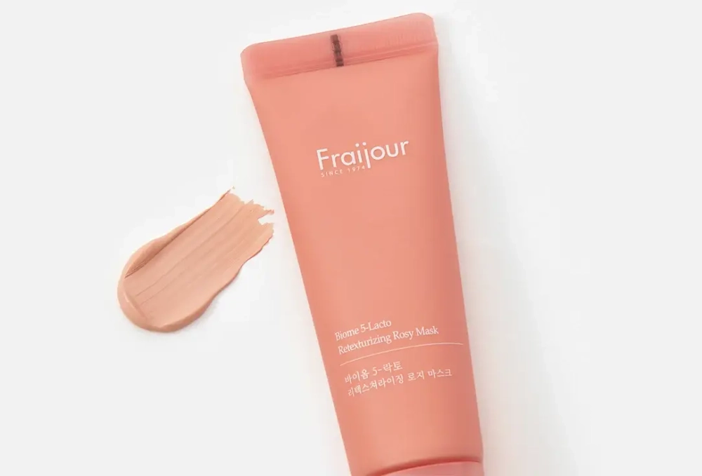 Fraijour Смягчающая глиняная маска с пробиотиками Fraijour 5-lacto Retexture Rosy Mask, 7 мл