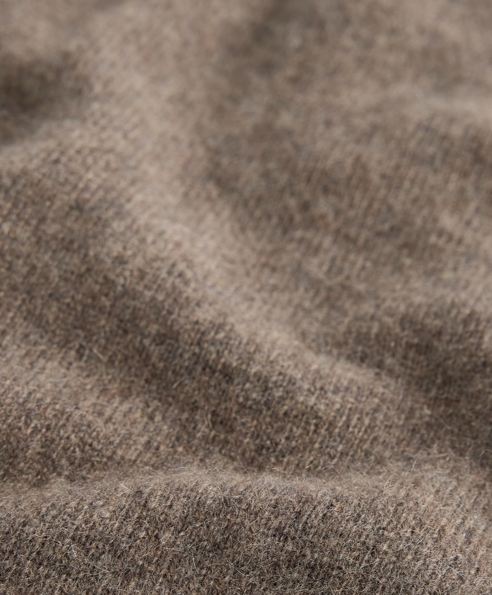 OYSHO Брюки прямого кроя из 100% кашемира, серо-коричневый