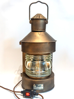 Большой напольный светильник из корабельного топового фонаря «Топовый ТС», Ленинград, 1970 год