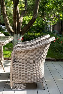 "Эспрессо" обеденная группа плетеная, цвет бежевый