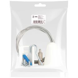 Подвес ЭРА STR-30-W-MK-3 3м для трехфазного шинопровода белый | Трехфазный шинопровод и аксессуары