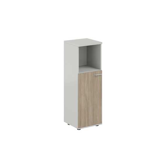 Шкаф средний Сигма   с нишей 400х400х1200, 1 дв., з.ст HDF, левый
