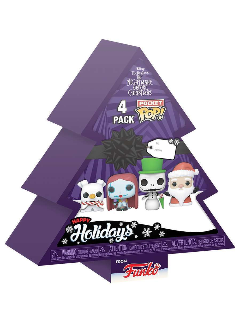 Набор подарочный Funko Pocket POP! Holiday Tree Disney TNBC Jack/Zero/Sally/Sandy (Exc) 4PK 73911