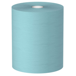 Протирочный материал в рулонах Veiro Premium бирюзовый (500 листов в рулоне, 38 × 30 см)