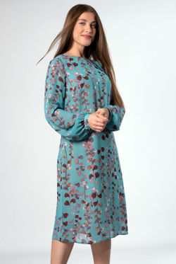 Платье женское 4129ВП, бирюза наб #284Бин054129ВП