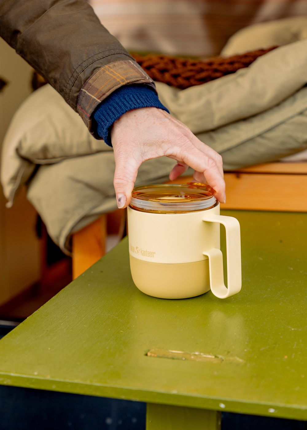 Термокружка Klean Kanteen Rise Mug 12oz (355 мл) Wax Yellow