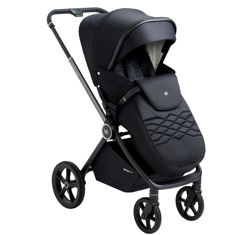 Детская коляска Sweet Baby Elegante 3 в 1 Chrome Black