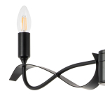 733287 Люстра RAGNO 8х40W E14 ЧЕРНЫЙ МАТОВЫЙ