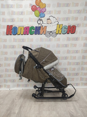 Санки-коляски Ника Детям 7-5SK коричневый