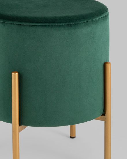 Пуф Кейси велюр зелёный