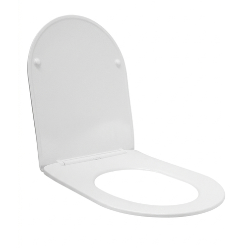 Сиденье для унитазов-моноблоков WAVE ВЕГА/VEGA, ГАЛОП/STEED дюропласт, микролифт, БЕЛЫЙ