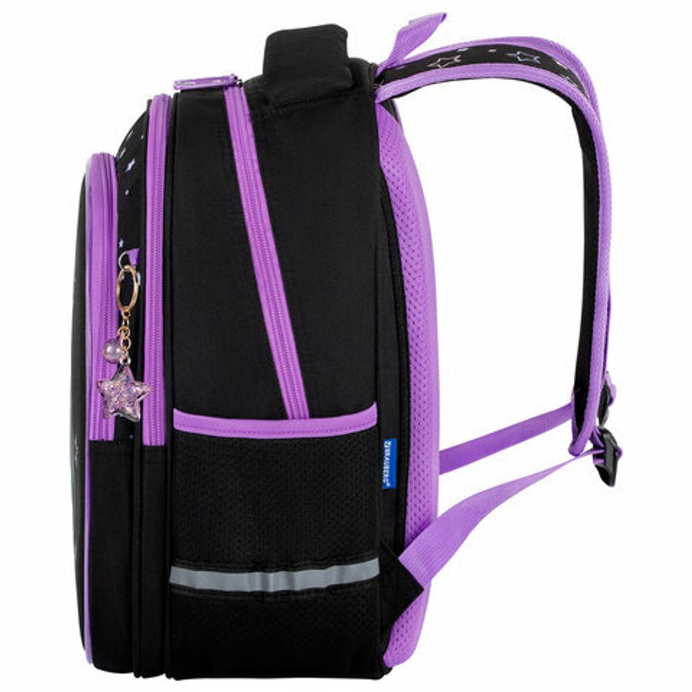 Рюкзак BRAUBERG OPTIMA, 2 отделения, с брелоком, "Radiant unicorn", 36х27х18 см, 273157