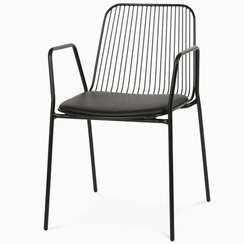 Стул Vivo Armchair черный с мягкой подушкой