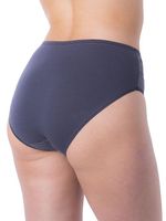 Классические женские слипы средней посадки в горошек (Размер: XL) (Цвет: бордовый)