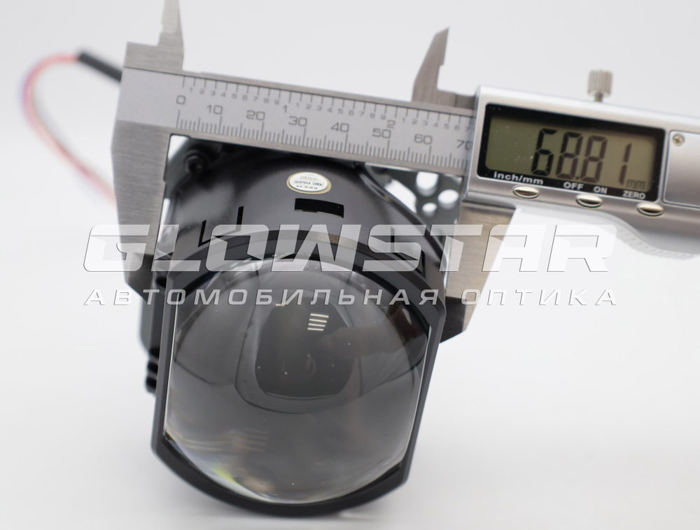 Билед модули Aozoom X5 2025 (прямоугольные) 3.0 дюйма, 2 чипа, 5500K, 12V, 58W/66W крепление 3R (комплект, 2шт)