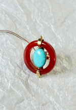 Кольцо Nature Bijoux, Surabaya, разъемное, с агатом и говлитом, NB25.2-19-25861 (коричневый)