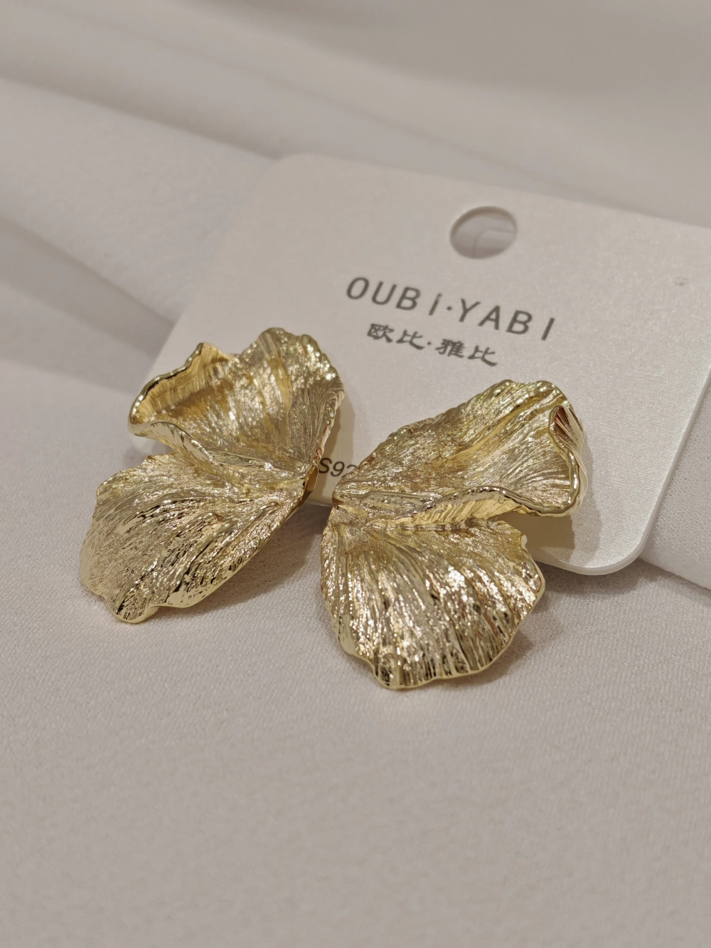 Серьги Oubi Yabi «Лепестки» Gold 14K