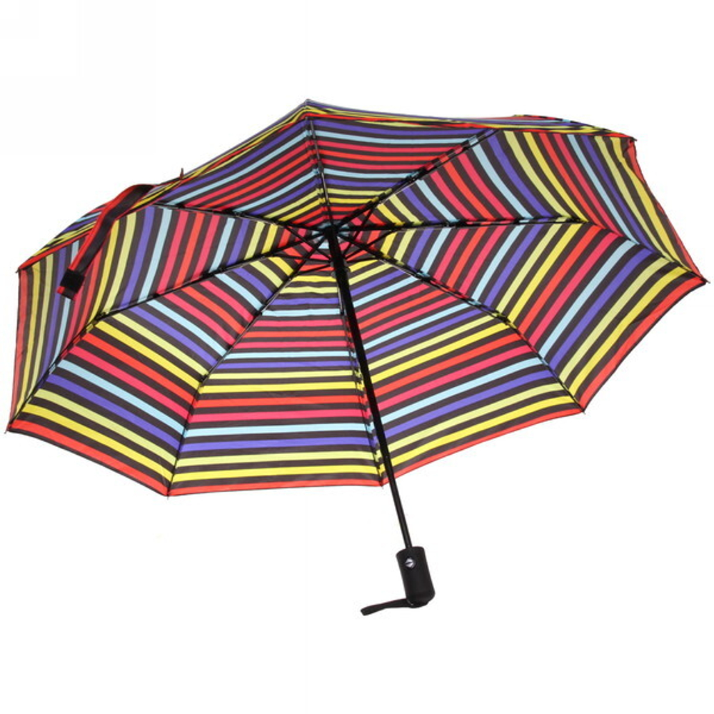 New Зонт женский автомат «Ultramarine - Антэра», цвет радужно красный, 8 спиц, d-108см, длина в слож. виде 28см