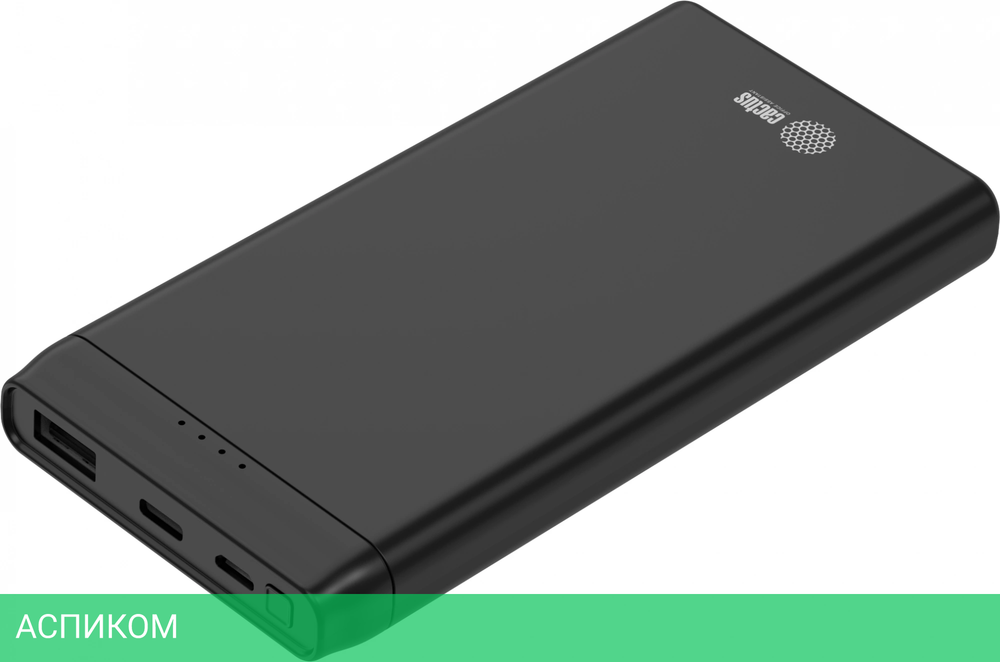 Портативное зарядное устройство Cactus CS-PBFSFT-10000 черный