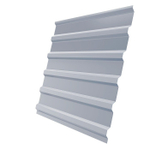 Профнастил С20 Железный Форт Pe 0,4 мм RAL 9006 бело-алюминиевый