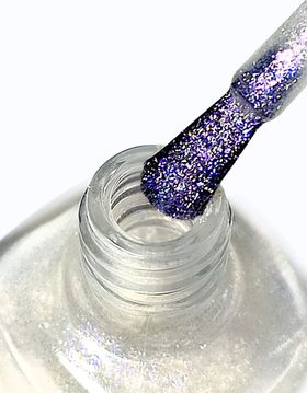 IQ Beauty Sun Highlighter - Укрепитель для ногтей хайлайтер с УФ фильтром Sun Holo, 12,5мл