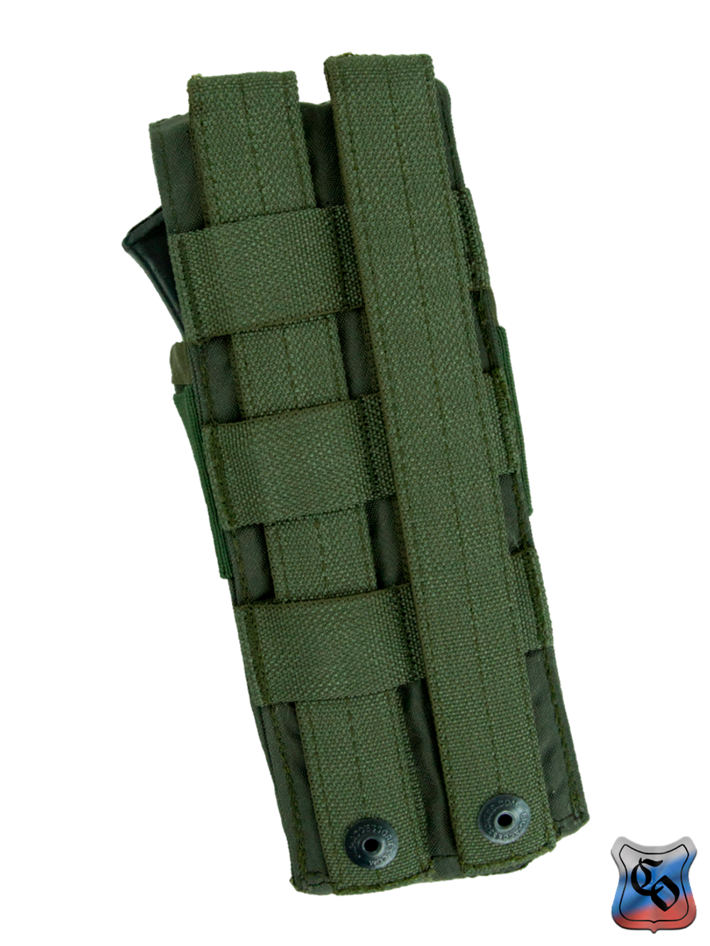 Подсумок SSO 2АК103 MOLLE с кнопками и липучкой. Олива
