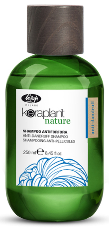 Очищающий шампунь для волос против перхоти - Lisap Keraplant Nature Anti-Dandruff Shampoo 250 мл