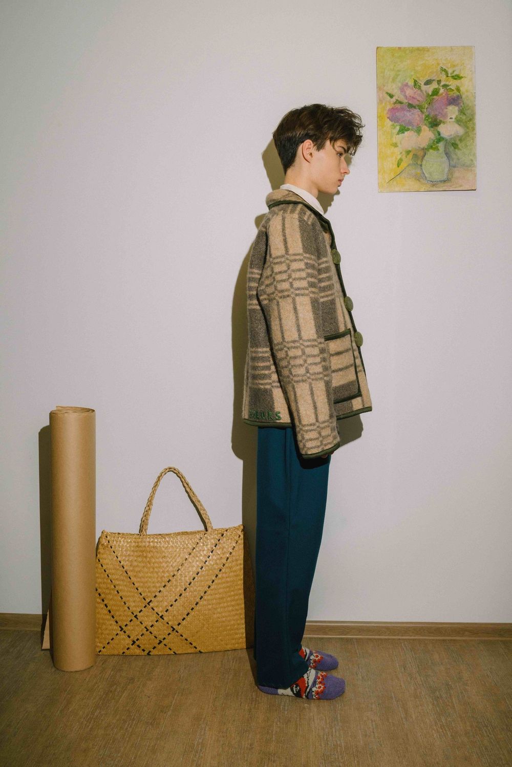 Куртка Soeurs Wool Plaid brown