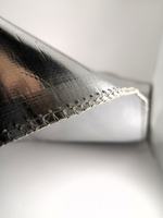 Огнеупорный коврик под печь, камин, в палатку. Фольгированный 60х50 см.