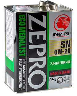 Idemitsu Zepro Eco Medalist 0W-20