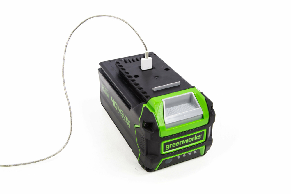 Аккумулятор с USB разъемом GREENWORKS G40USB4 40В,4А*ч,LED индикатор (2939507)