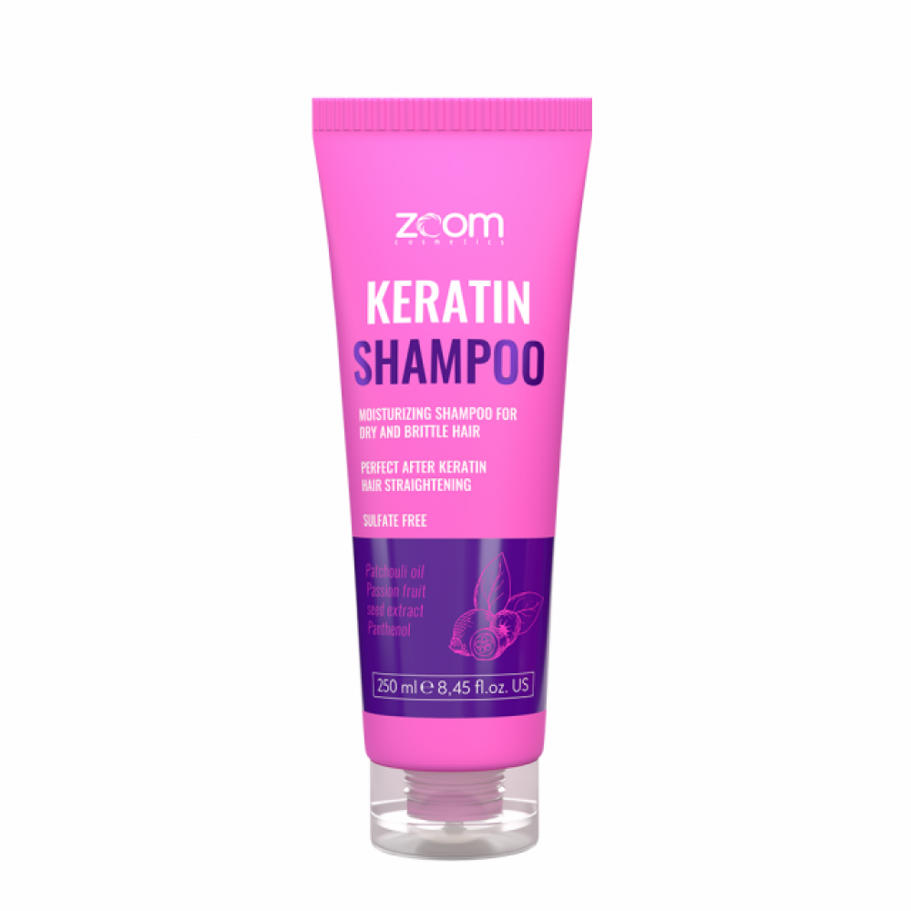 ZOOM Дом. Уход Keratin Шампунь Shampoo Шампунь бессульфатный