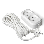 Удлинитель бытовой 2 гн, 7 м, ПВС, 0.75 мм2, б/з, бел, UNIVersal, У6-011 М, 011М-07