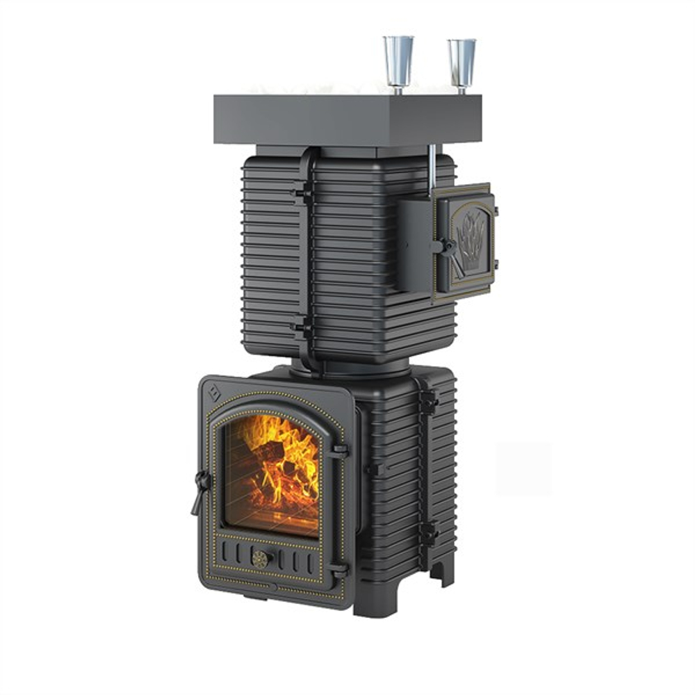 Печь для бани Эверест "Легкий пар Профи" под обкладку Б/В (по-серому)