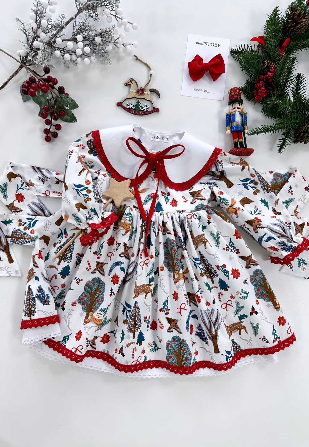 Платье "Лилия" со съемным воротником нг звери