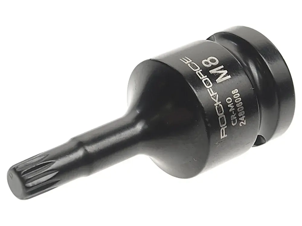 Головка-бита SPLINE ударная 1/2", M8 ROCKFORCE RF-24806008