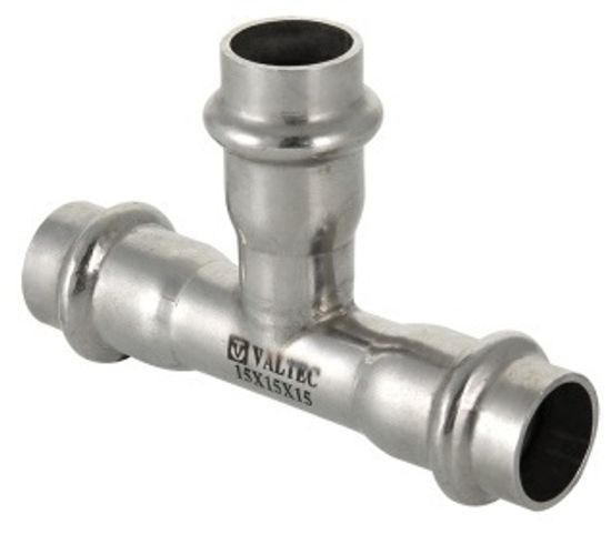 Тройник пресс Valtec 35х15х35 мм (пресс-фитинги из нерж. стали серии VTi.931.I)