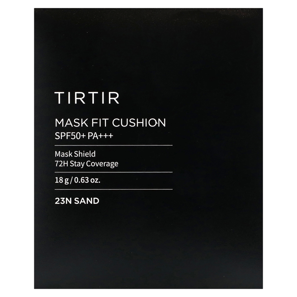 TIRTIR, Mask Fit Cushion, SPF 50+ PA +++, 23N песочный, 18 г (0,63 унции)