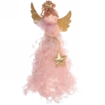 Фигурка новогодняя «Фея любви» 16 см, Розовый